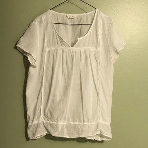 Two by Vince Compote Cotton Lightweight White Blouse